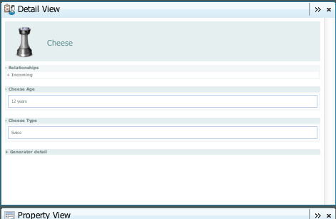 Entity labels in "Detail View"